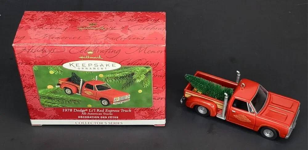 Hallmark Keepsake Ornament 2000 1978 Dodge Li’l Red Express Truck #6 In Series